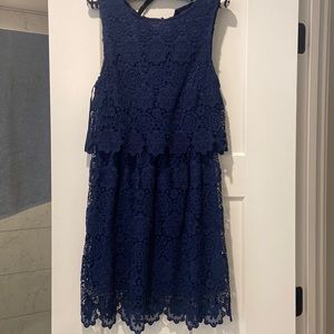 Navy lace dress